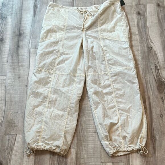 NWT Wild Fable cream parachute pants drawstring ankle and waist size XXL - Picture 4 of 11